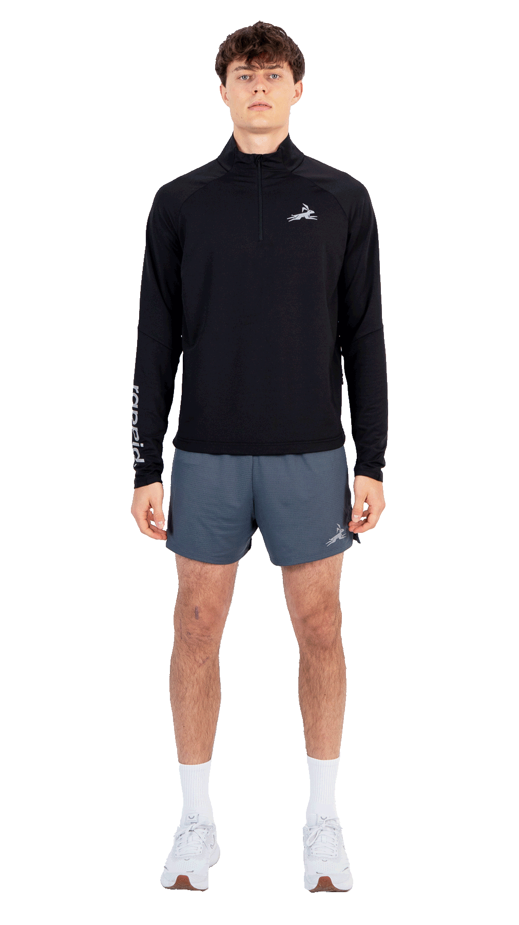 HALF ZIP BLACK