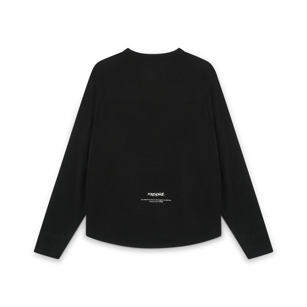 ASN Long Sleeve – black, back view
