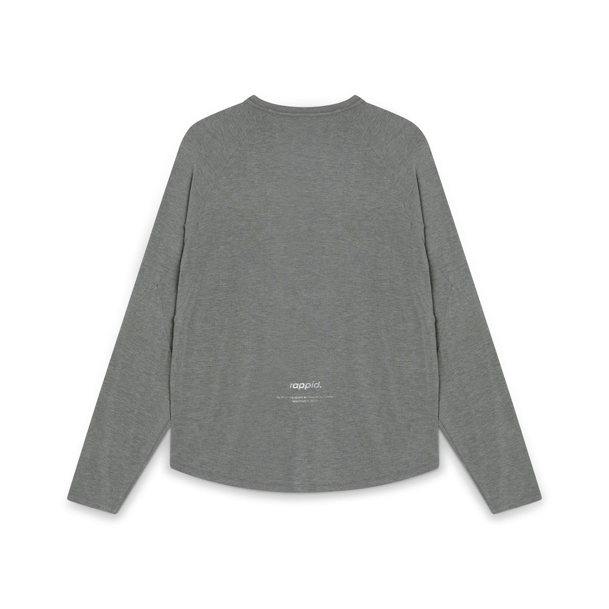 ASN Long Sleeve – grey, back view