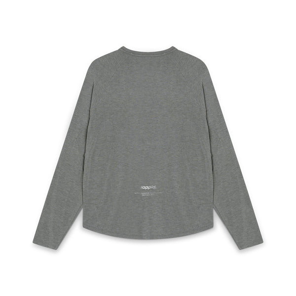 ASN Long Sleeve – grey, back view