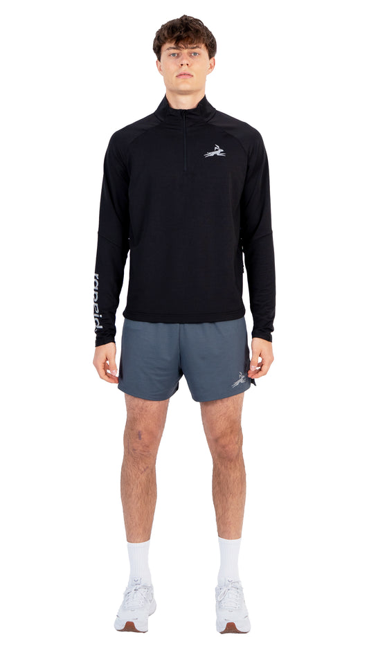 HALF ZIP BLACK