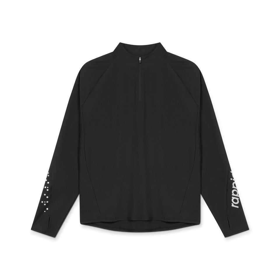 rappid. atv half zip – active black