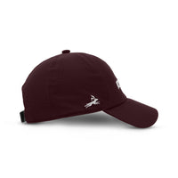 grid cap burgundy