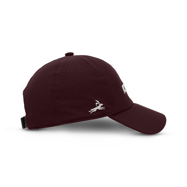 grid cap burgundy