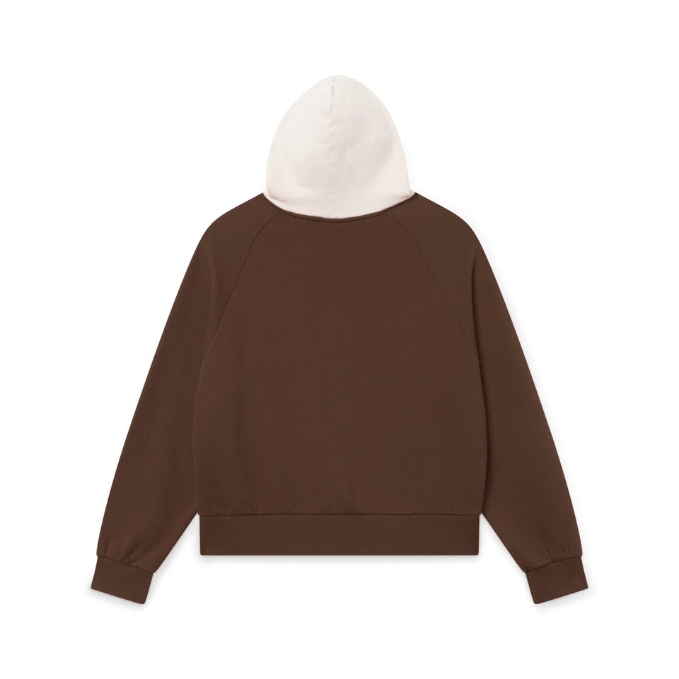 Collegial Hoodie Brown – back view