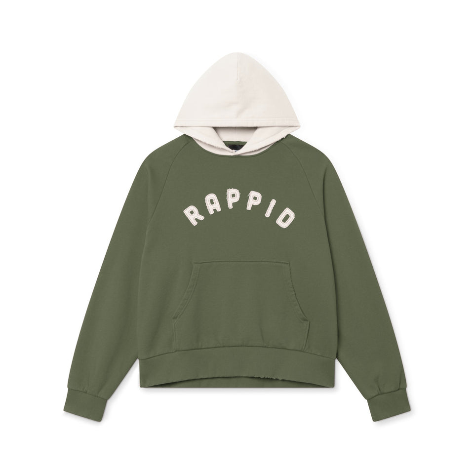 Collegial Hoodie Olive – front view
