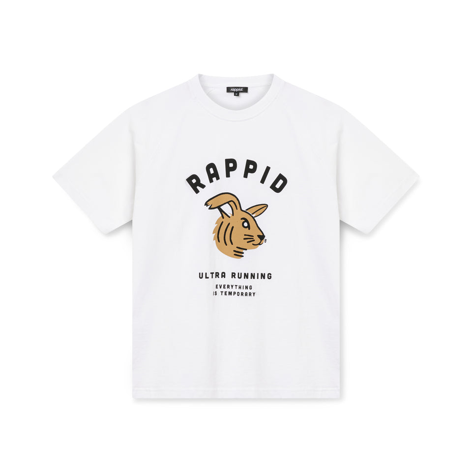 rappid. collegiate shirt – white