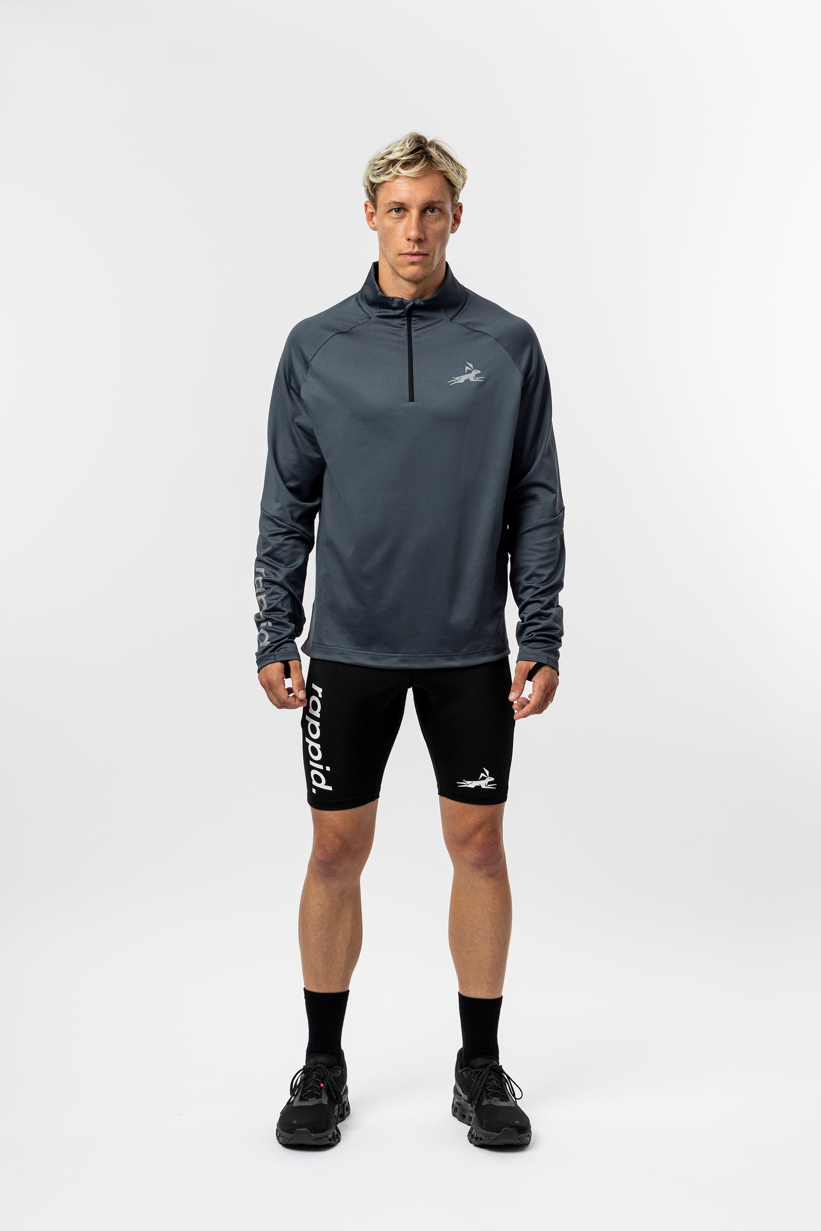 HALF ZIP GREY