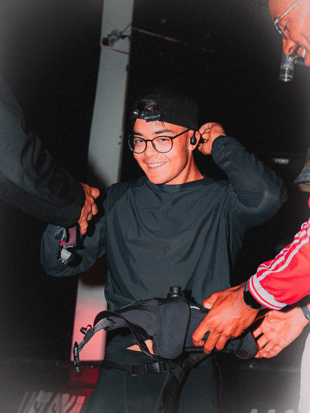 all black.